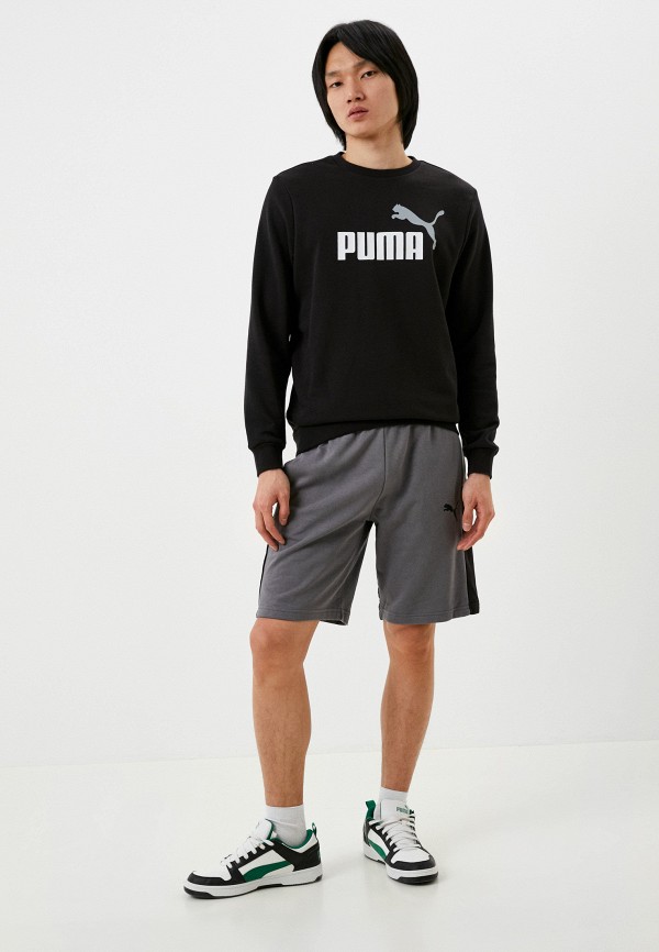 

Свитшот PUMA, Черный, ESS+ 2 Col Big Logo Crew TR