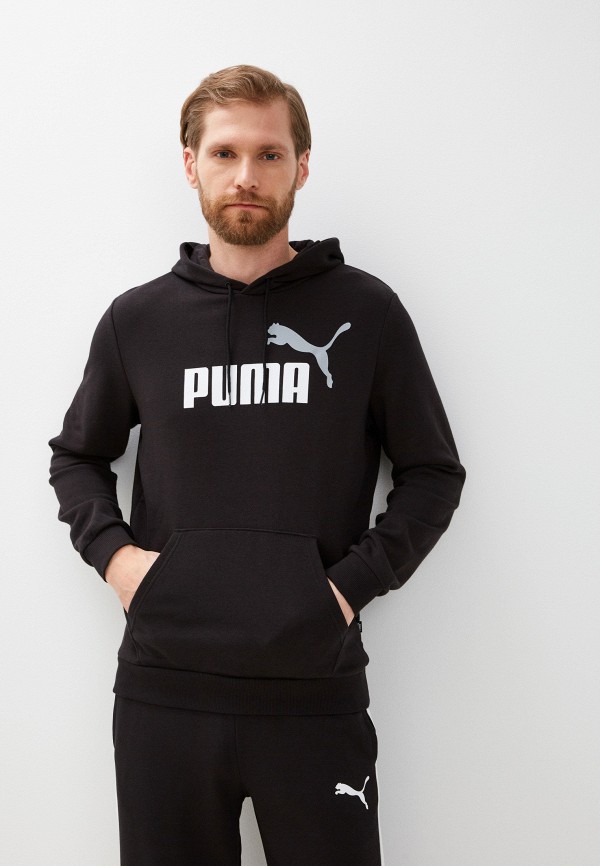 Худи PUMA ESS+ 2 Col Big Logo Hoodie TR PUMA Black