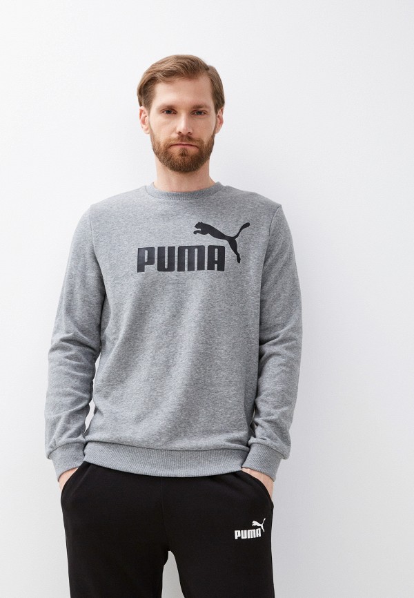 Свитшот PUMA ESS Big Logo Crew TR Medium Gray Heather