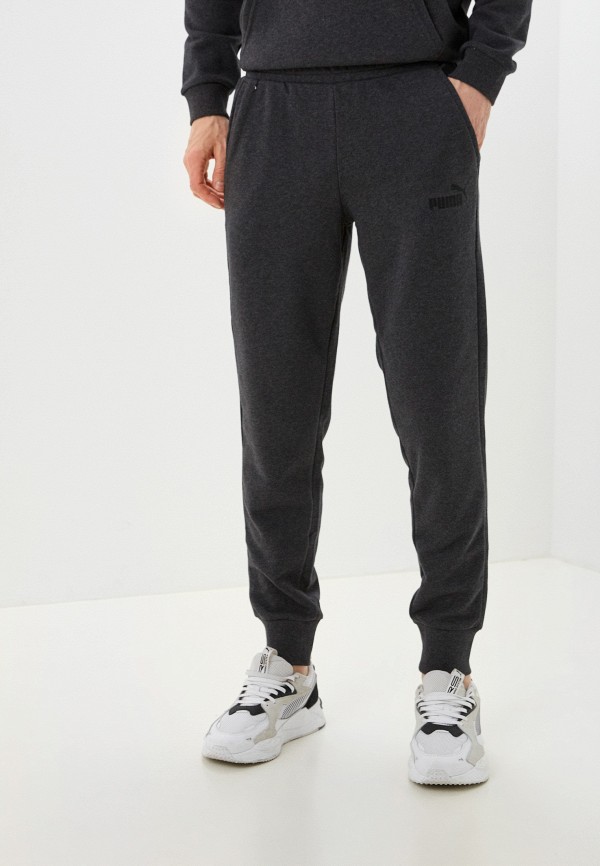 

Брюки спортивные PUMA, Серый, ESS Logo Pants TR cl Dark Gray Heather