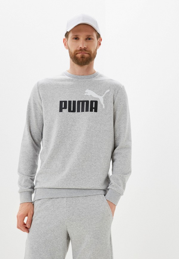 

Свитшот PUMA, Серый, ESS+ 2 Col Big Logo Crew TR Light Gray H
