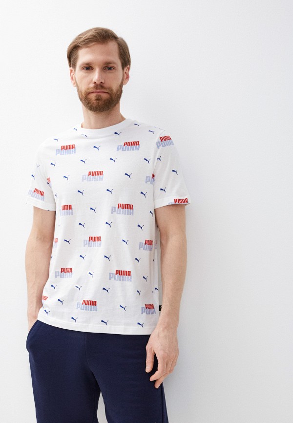 

Футболка PUMA, Белый, ESS+ LOGO POWER AOP Tee PUMA White