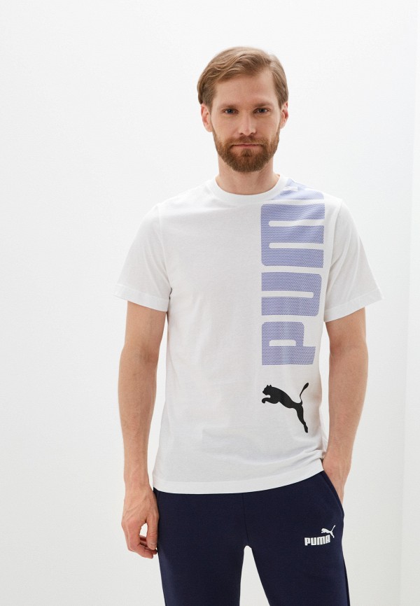 

Футболка PUMA, Белый, ESS+ LOGO LAB Tee PUMA White