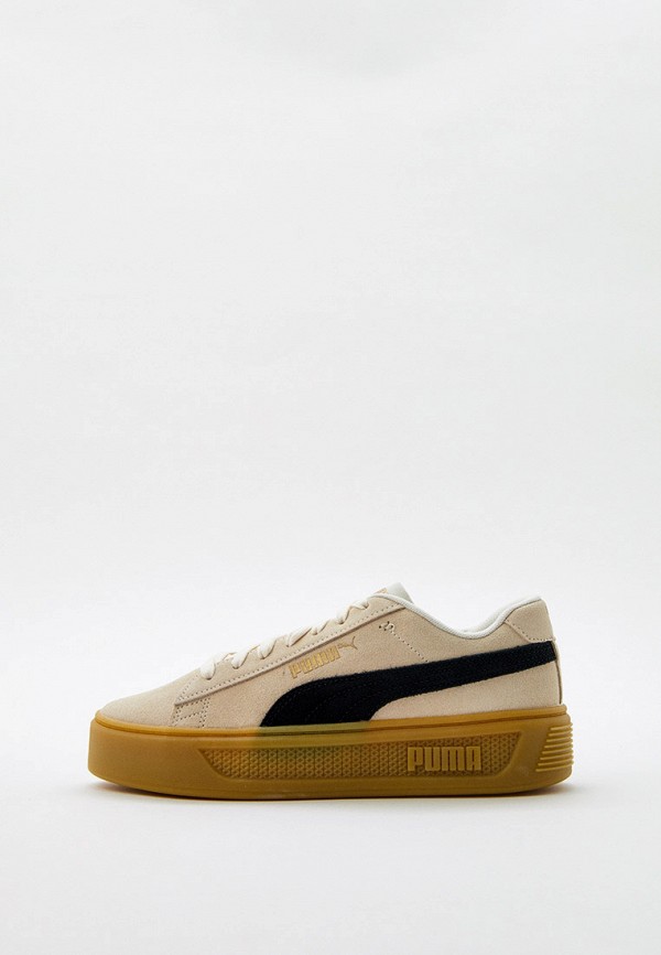 

Кеды PUMA, Бежевый, Smash Platform v3 SD Pristine-PUMA Black