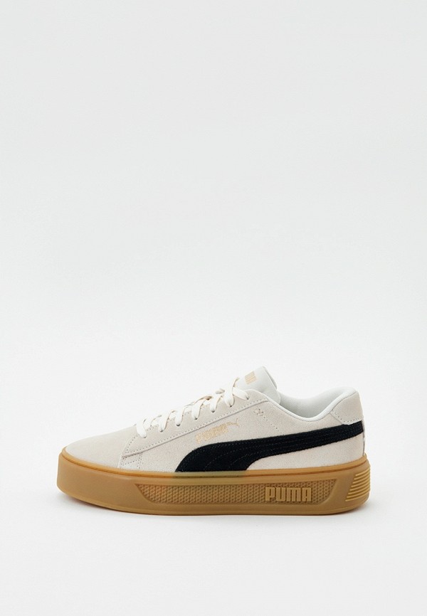 

Кеды PUMA, Бежевый, Smash Platform v3 SD Pristine-PUMA Black