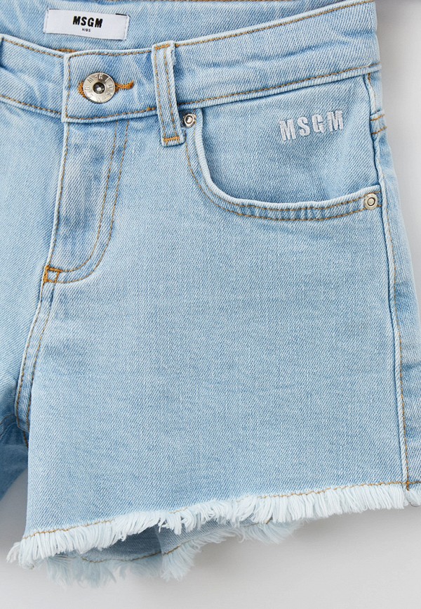Шорты для девочки джинсовые MSGM Kids MS029375 Фото 3