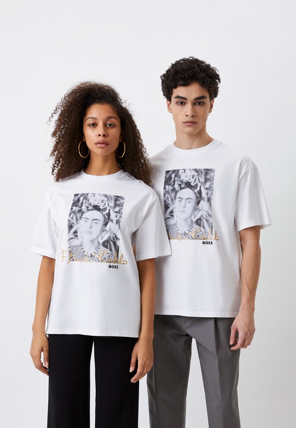 

Футболка Boss, Белый, FRIDA CAPSULE