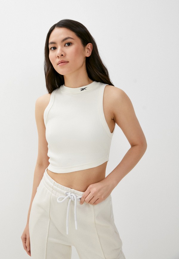 

Топ Reebok, Бежевый, CL WDE CROPPED RIB TANK
