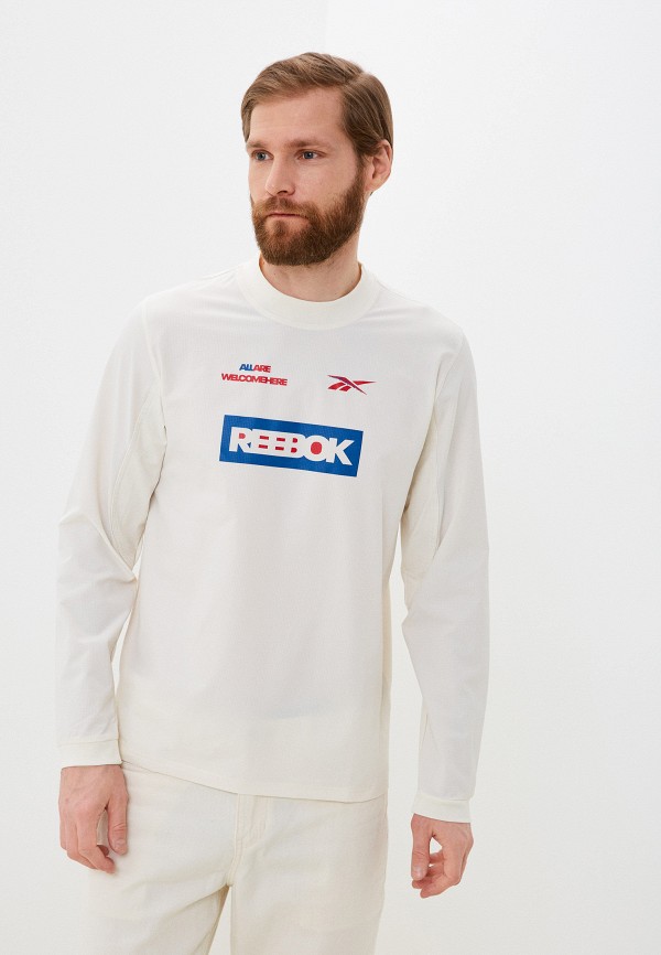 

Лонгслив спортивный Reebok, Бежевый, TS Graphene LS Midl