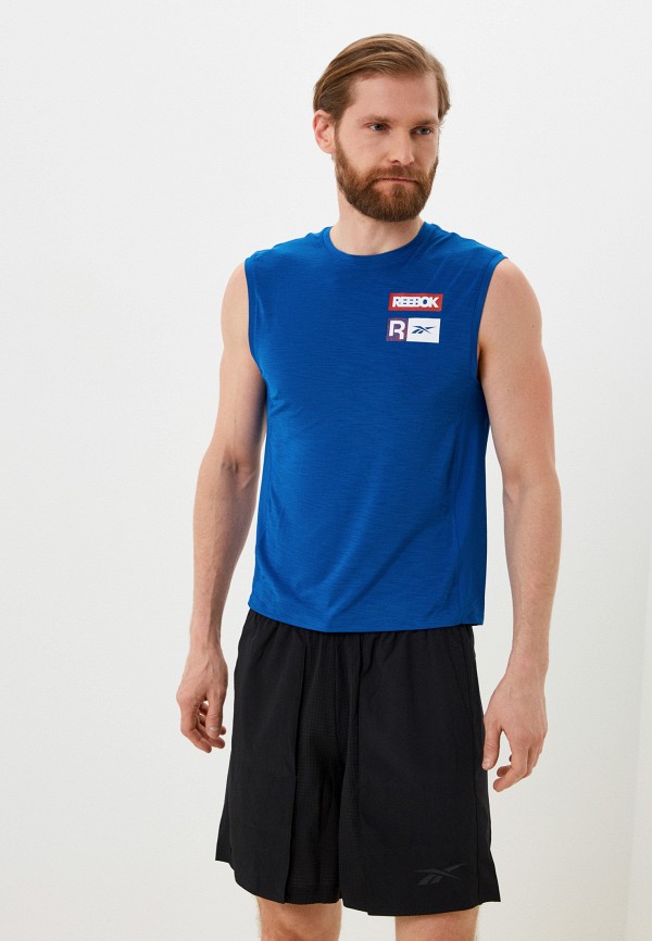 

Майка спортивная Reebok, Синий, TS AC SLVLS TEE