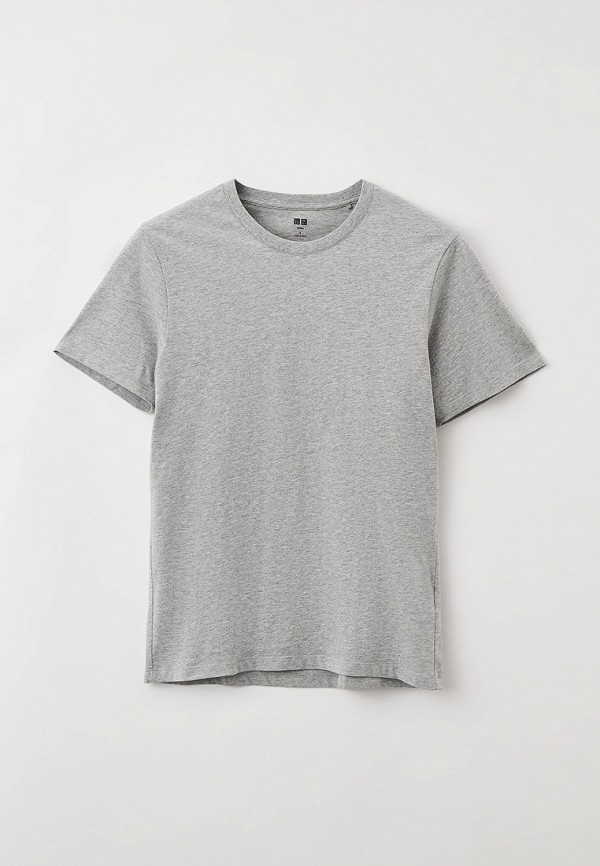 

Футболка UNIQLO, Серый, из хлопка SUPIMA