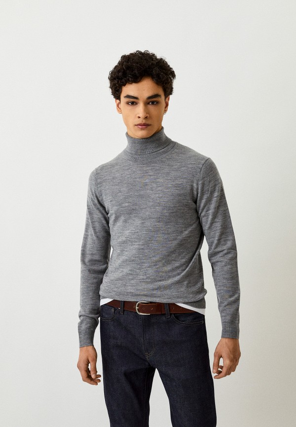 

Водолазка UNIQLO, Серый, из экстратонкой мериносовой шерсти
