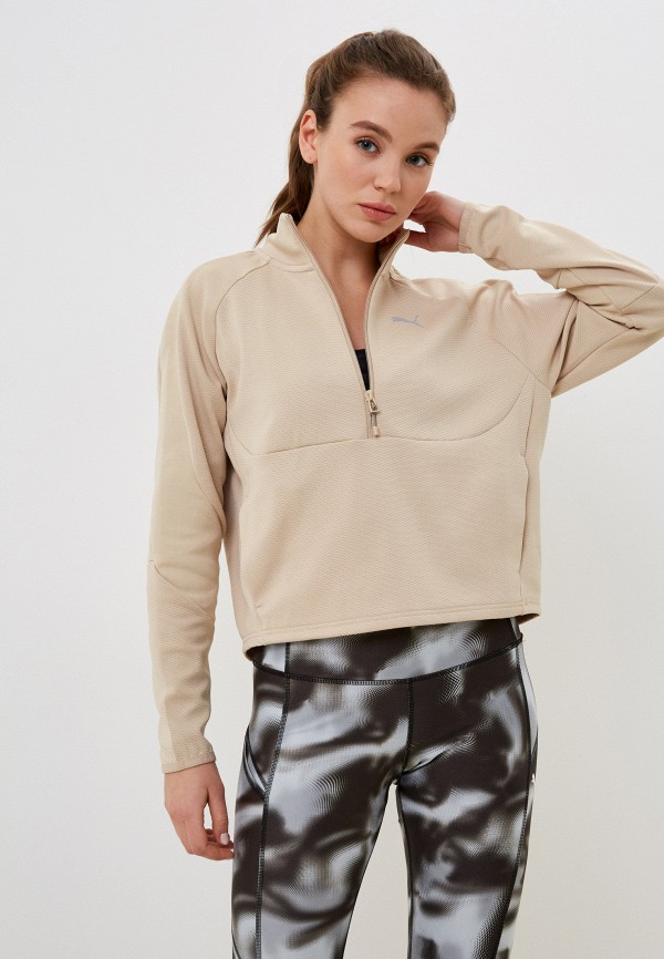 

Олимпийка PUMA, Бежевый, EVOSTRIPE Half-Zip Crew Granola