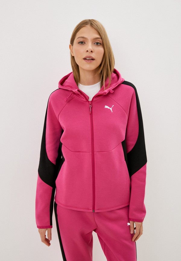 

Толстовка PUMA, Фуксия, EVOSTRIPE Full-Zip Hoodie Orchid Shadow