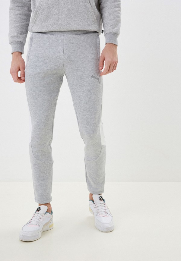 

Брюки спортивные PUMA, Серый, EVOSTRIPE Pants DK Light Gray Heather