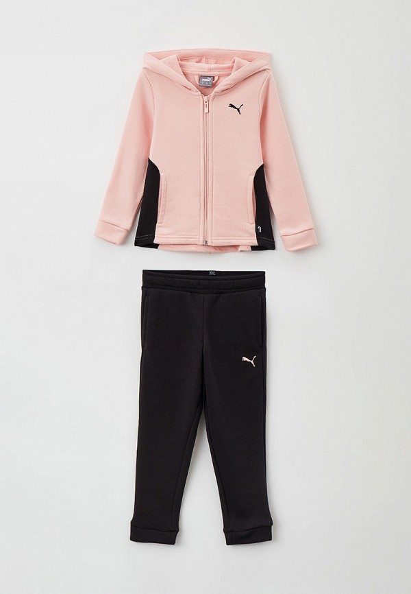 

Костюм спортивный PUMA, Разноцветный, Hooded Sweat Suit TR cl G PUMA Black-Ros