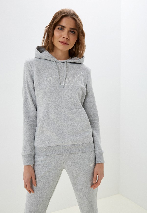 

Худи PUMA, Серый, ESS Elevated Hoodie Light Gray Heather