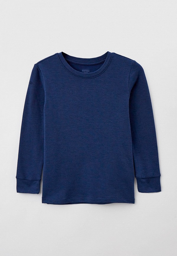 

Лонгслив UNIQLO, Синий, HEATTECH С ХЛОПКОМ