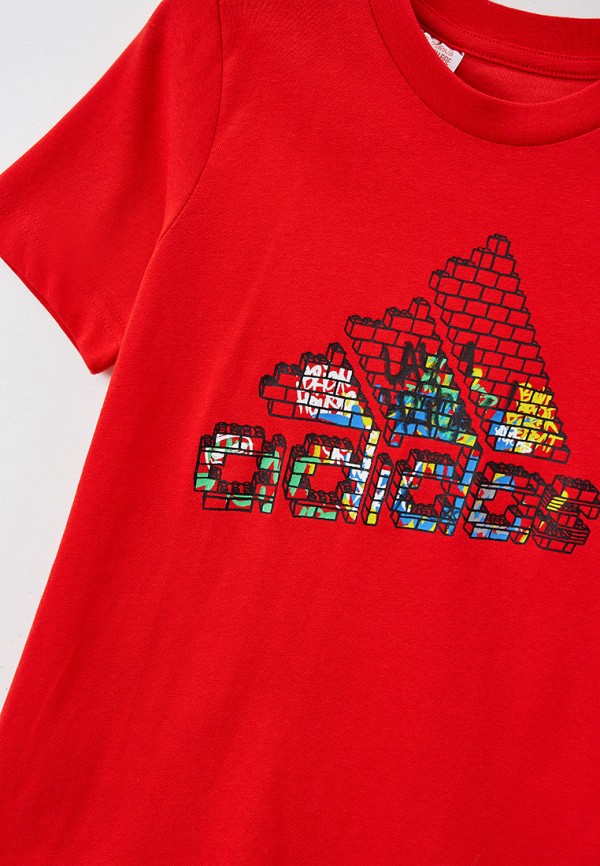 Футболка adidas красный, размер 164, фото 3