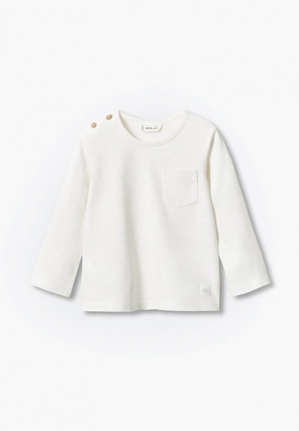 

Лонгслив Mango Kids, Белый, POCKET