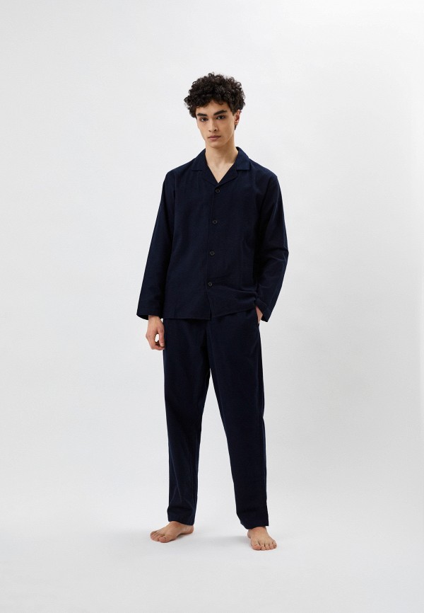 

Пижама UNIQLO, Синий, из фланели