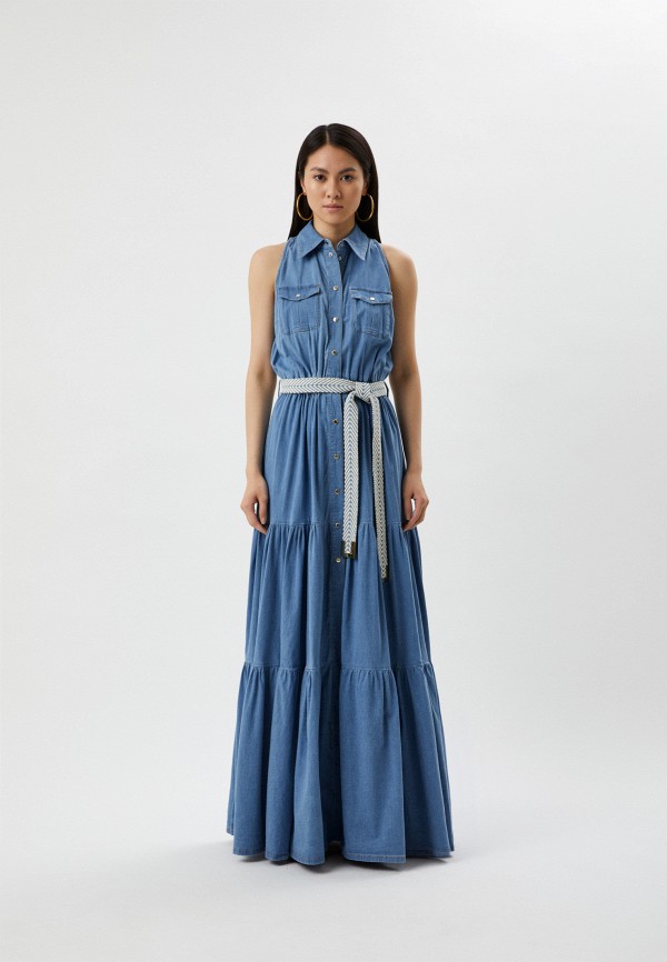 Платье Elisabetta Franchi голубого цвета