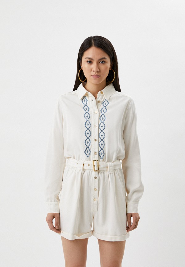 

Комбинезон джинсовый Elisabetta Franchi, Белый