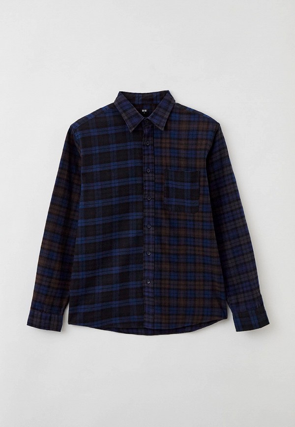 

Рубашка UNIQLO, Разноцветный, из фланели