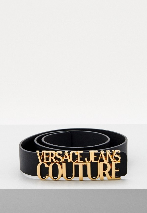 Ремень Versace Jeans Couture черного цвета