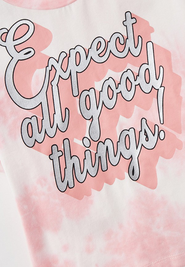 Футболка Button Blue розовый, размер 98, фото 3