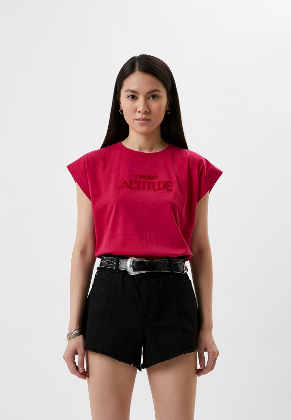 

Футболка Twinset Milano, Фуксия, ACTITUDE