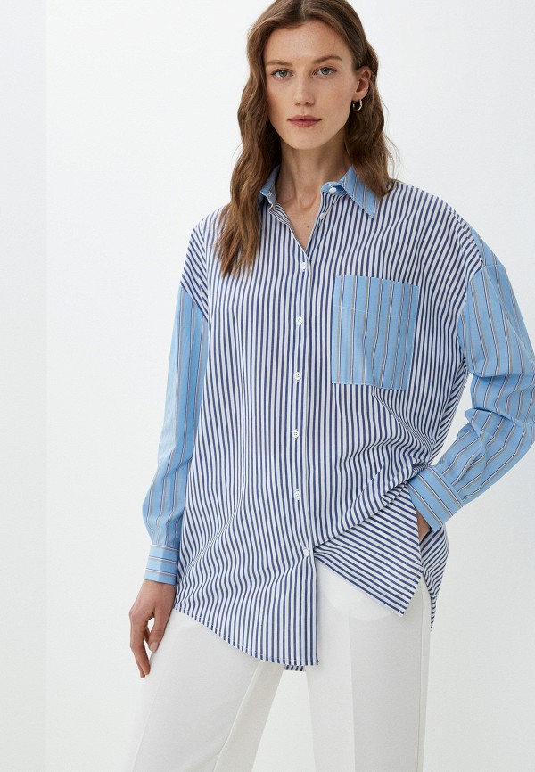 Рубашка Silvian Heach голубого цвета
