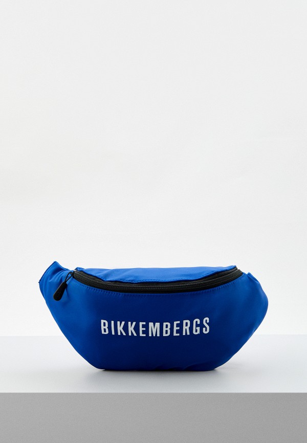 Сумка поясная Bikkembergs синего цвета