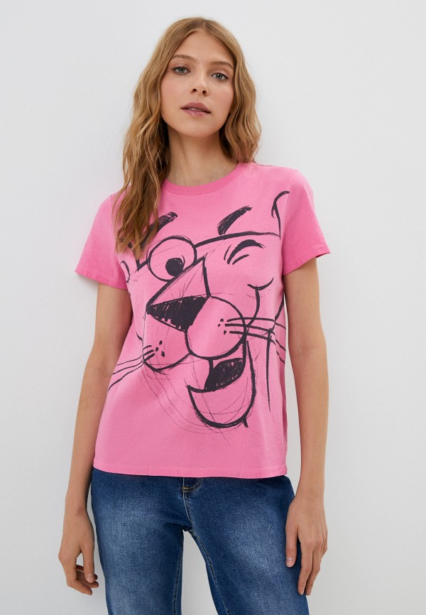 

Футболка Desigual, Розовый, THE PINK PANTHER