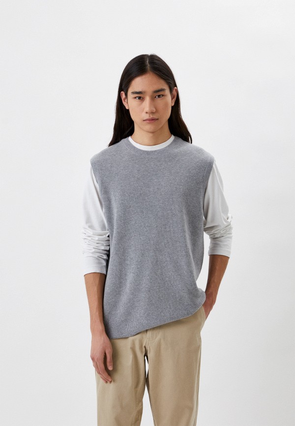 

Жилет UNIQLO, Серый, трикотажный
