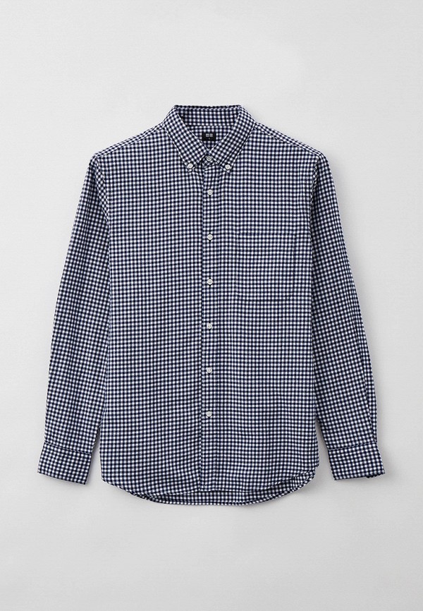 

Рубашка UNIQLO, Синий, из фланели