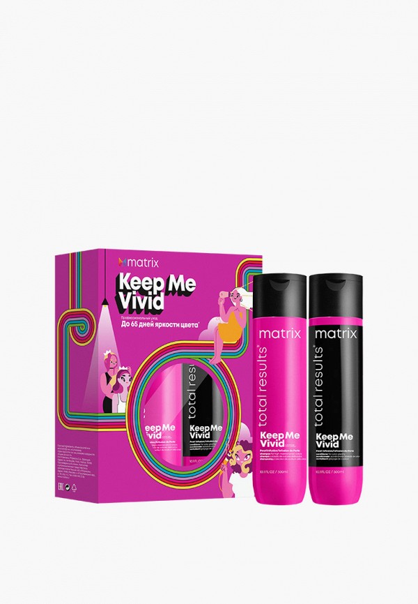 

Набор для ухода за волосами Matrix, Прозрачный, весенний Matrix Total Results Keep Me Vivid для сохранения цвета и ярких оттенков, 300 мл + 300 мл