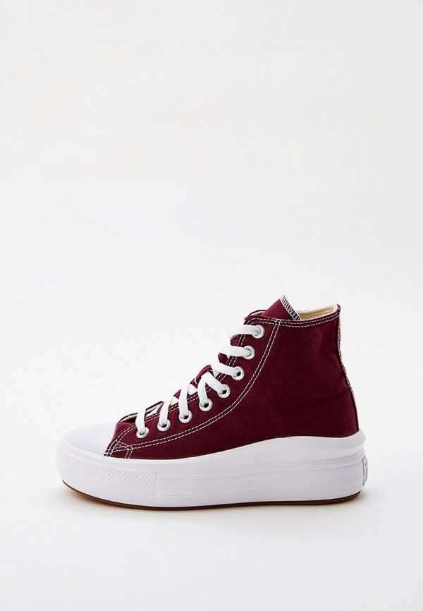 

Кеды Converse, Бордовый, CHUCK TAYLOR ALL STAR MOVE