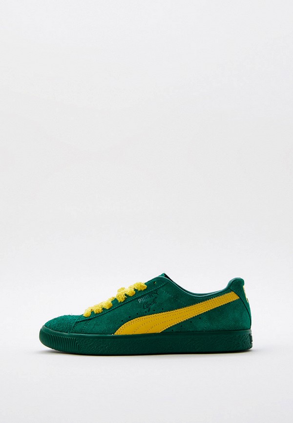 

Кеды PUMA, Зеленый, Clyde Super PUMA Evergreen-Sun Ray Yello