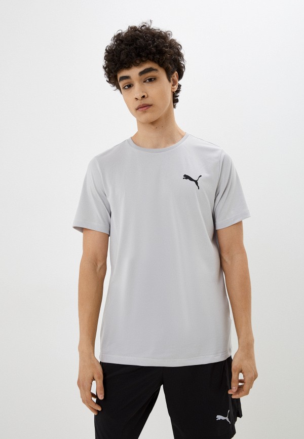 

Футболка спортивная PUMA, Серый, ACTIVE Small Logo Tee Gray Violet