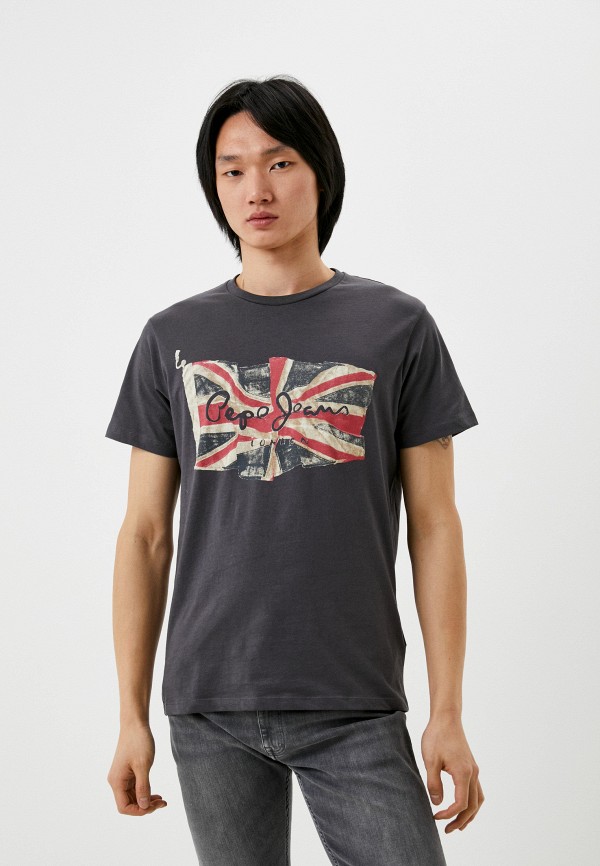 

Футболка Pepe Jeans, Серый, FLAG LOGO N