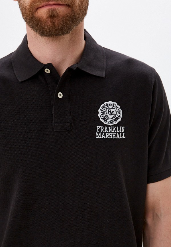 Поло Franklin & Marshall черный, размер 46, фото 3