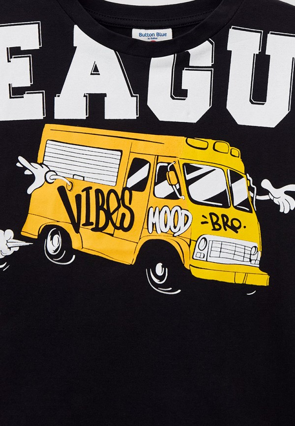 Футболка Button Blue черный, размер 110, фото 3