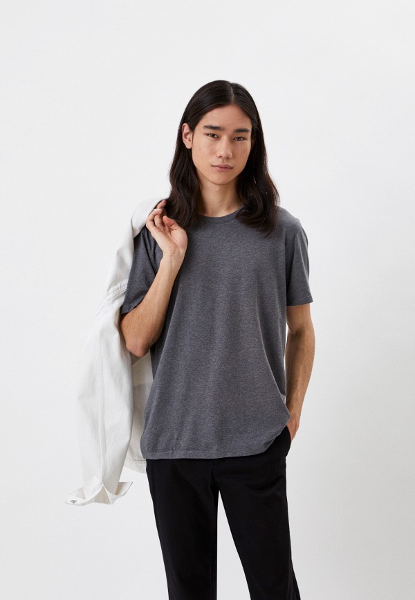 

Футболка UNIQLO, Серый, из хлопка SUPIMA