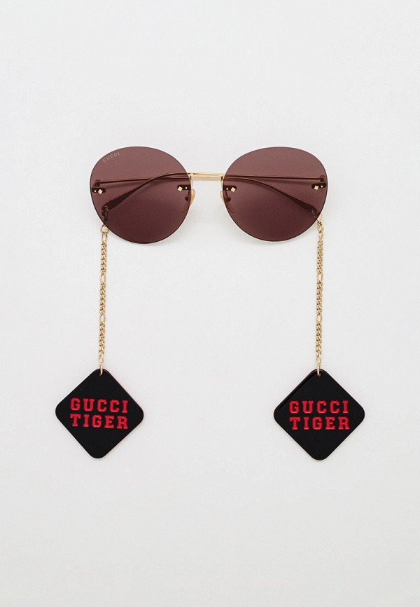 

Очки солнцезащитные и цепочка Gucci, Золотой, GG1149S 008