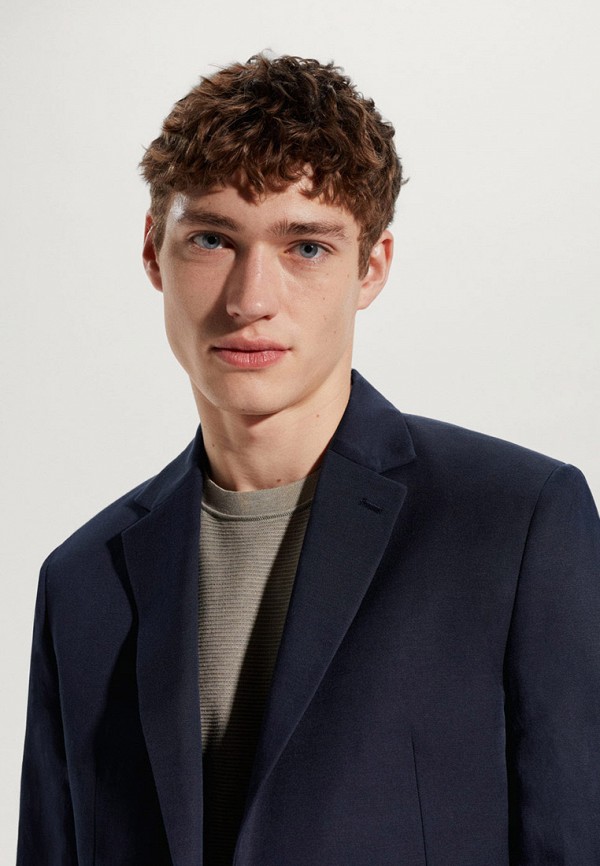 Пиджак Mango Man синий, размер 50, фото 4