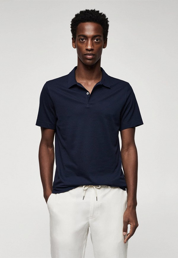 

Поло Mango Man, Синий, EZEQUI