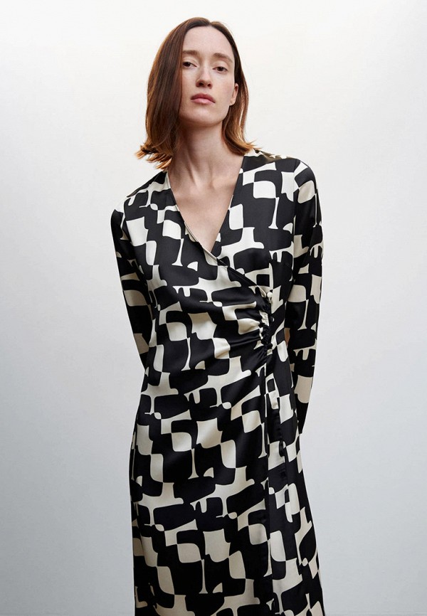 Платье Mango разноцветный, размер 38, фото 3