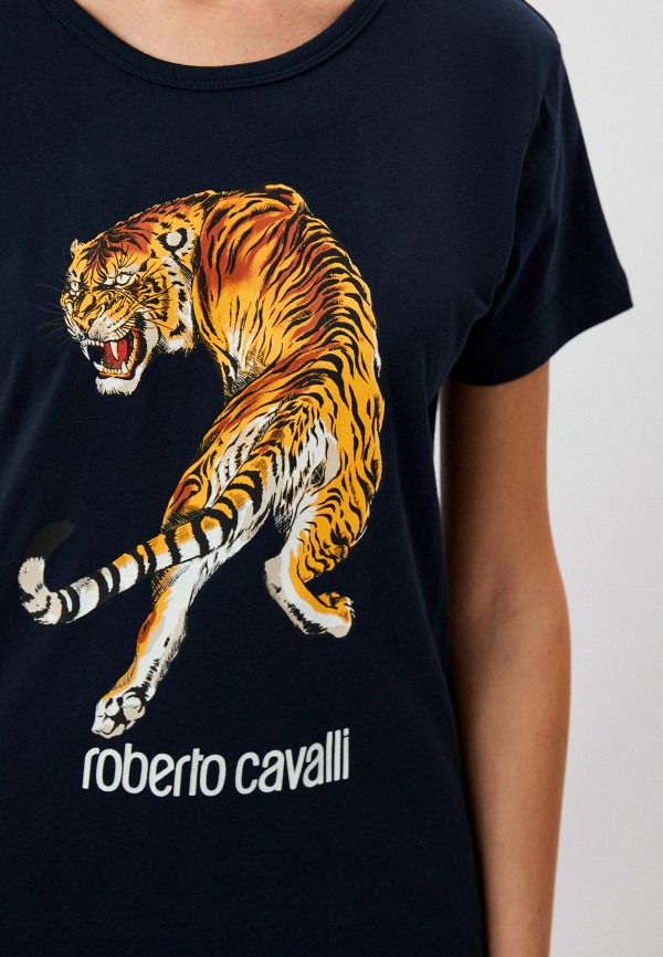 Футболка Roberto Cavalli синий, размер 40, фото 4