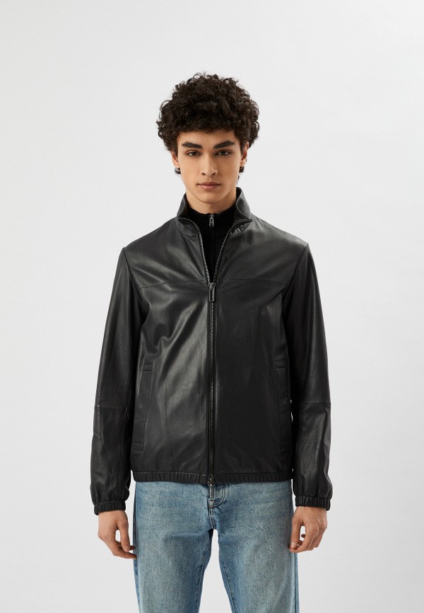 

Куртка кожаная Emporio Armani, Синий